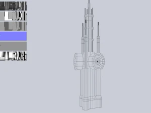 Radar de fic&ccedil;&atilde;o cient&iacute;fica Modelo 3D