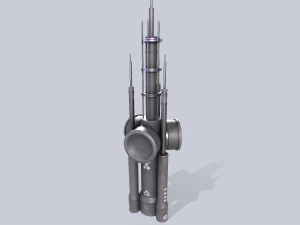 Radar de fic&ccedil;&atilde;o cient&iacute;fica Modelo 3D