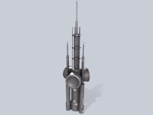 Scifi radar 3D Model