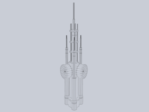 Scifi radar 3D Model