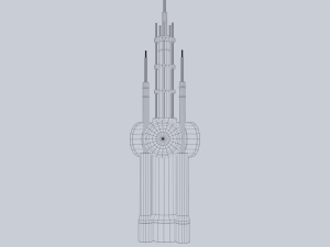 Scifi radar 3D Model