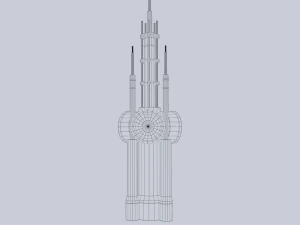 Radar de fic&ccedil;&atilde;o cient&iacute;fica Modelo 3D