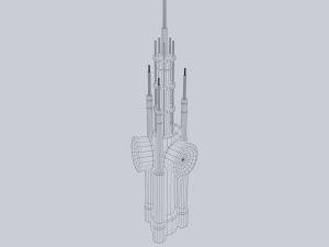 Scifi radar 3D Model