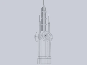 Radar de fic&ccedil;&atilde;o cient&iacute;fica Modelo 3D