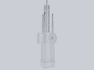 Scifi radar 3D Model