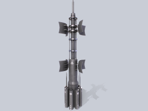 Scifi radar 3D Model