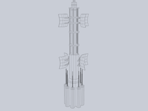 Scifi radar 3D Model