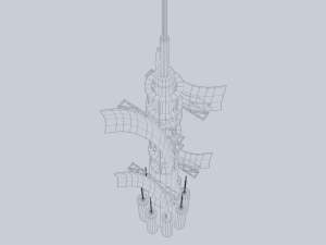 Scifi radar 3D Model