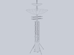 Scifi radar 3D Model
