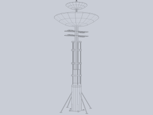 Scifi radar 3D Model