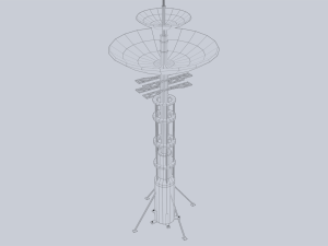 Scifi radar 3D Model