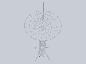 Scifi radar 3D Model