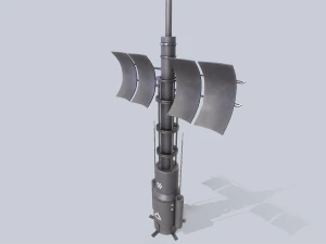 Radar fantascientifico Modello 3D