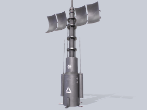 Scifi radar Modelo 3D