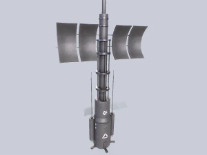 Radar fantascientifico Modello 3D