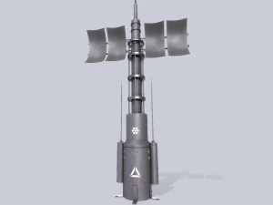 Radar fantascientifico Modello 3D