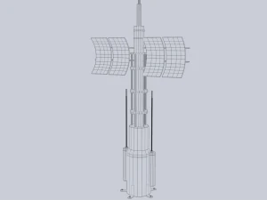 Radar fantascientifico Modello 3D
