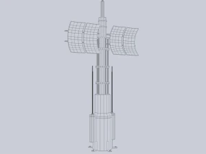 Radar fantascientifico Modello 3D