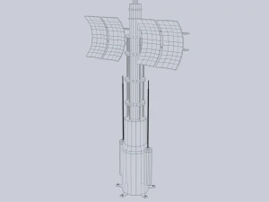 Radar fantascientifico Modello 3D