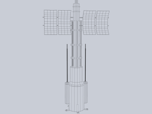 Scifi radar Modelo 3D