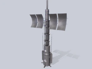 Scifi radar collection 3D Model