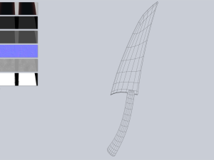 Obsidian blade 3D Model