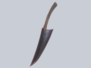 Obsidian blade 3D Model