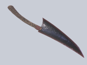 Obsidian blade 3D Model
