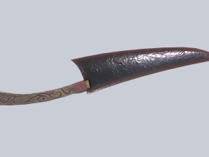 Obsidian blade 3D Model