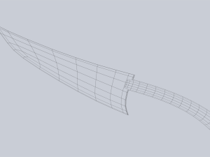 Obsidian blade 3D Model