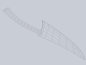 Obsidian blade 3D Model