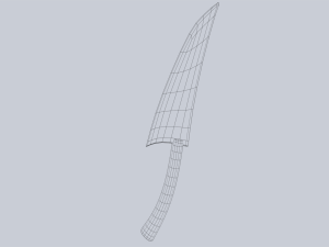 Obsidian blade 3D Model