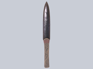 Obsidian blade Model 3D