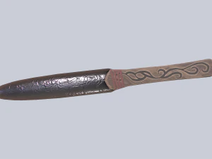 Pedang obsidian Model 3D