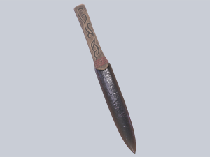 Obsidian blade Model 3D
