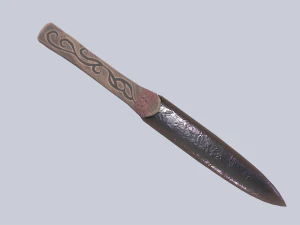 Pedang obsidian Model 3D
