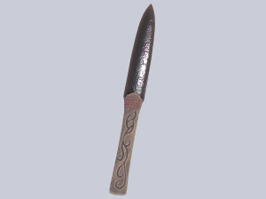Pedang obsidian Model 3D