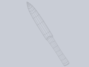 Obsidian blade Model 3D