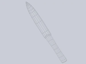 Pedang obsidian Model 3D