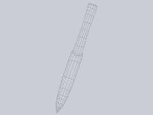 Obsidian blade Model 3D