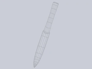 Pedang obsidian Model 3D