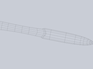 Obsidian blade Model 3D