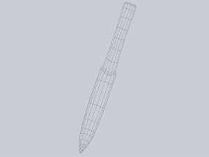 Obsidian blade Model 3D