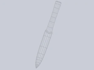 Pedang obsidian Model 3D