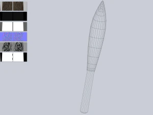 Obsidian blade 3D Model