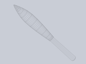 Obsidian blade 3D Model