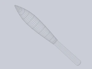 Obsidian blade 3D Model