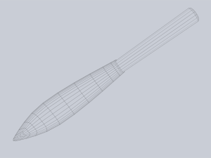 Obsidian blade 3D Model