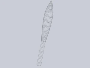 Obsidian blade 3D Model