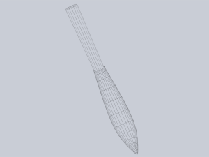 Obsidian blade 3D Model
